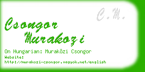 csongor murakozi business card
