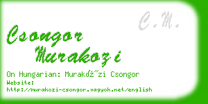 csongor murakozi business card